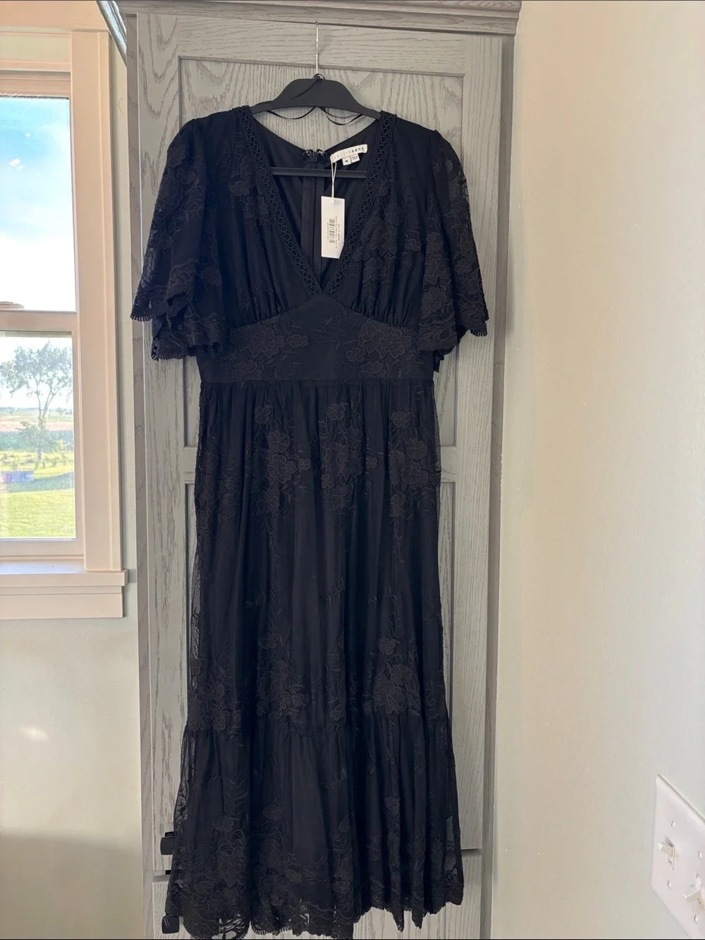 Baltic Born Black Lace Maxi Dress - Picture 1 of 3